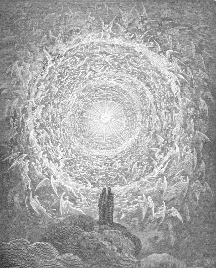 Gustave Doré (1832–1883): L’Empyrée, illustration for Paradiso Canto 31, Divine Comedy, by Dante Alighieri