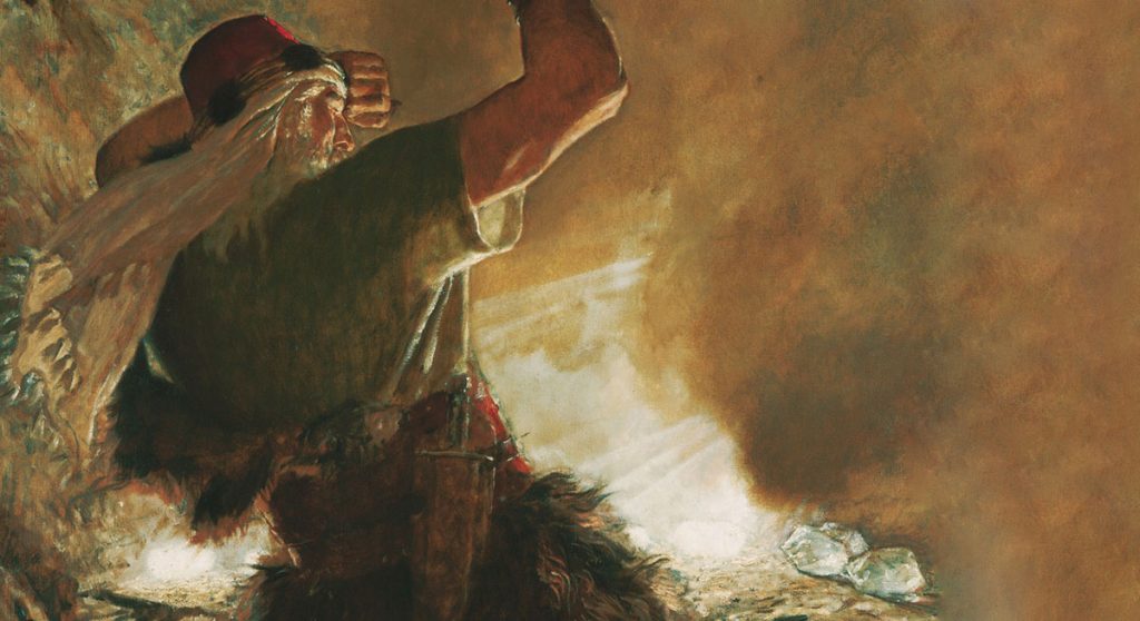 Figure 4. Arnold Friberg (1913-2010): The Brother of Jared Sees the Finger of the Lord.