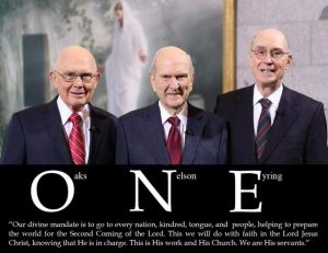 Figure 8. The First Presidency is ONE.